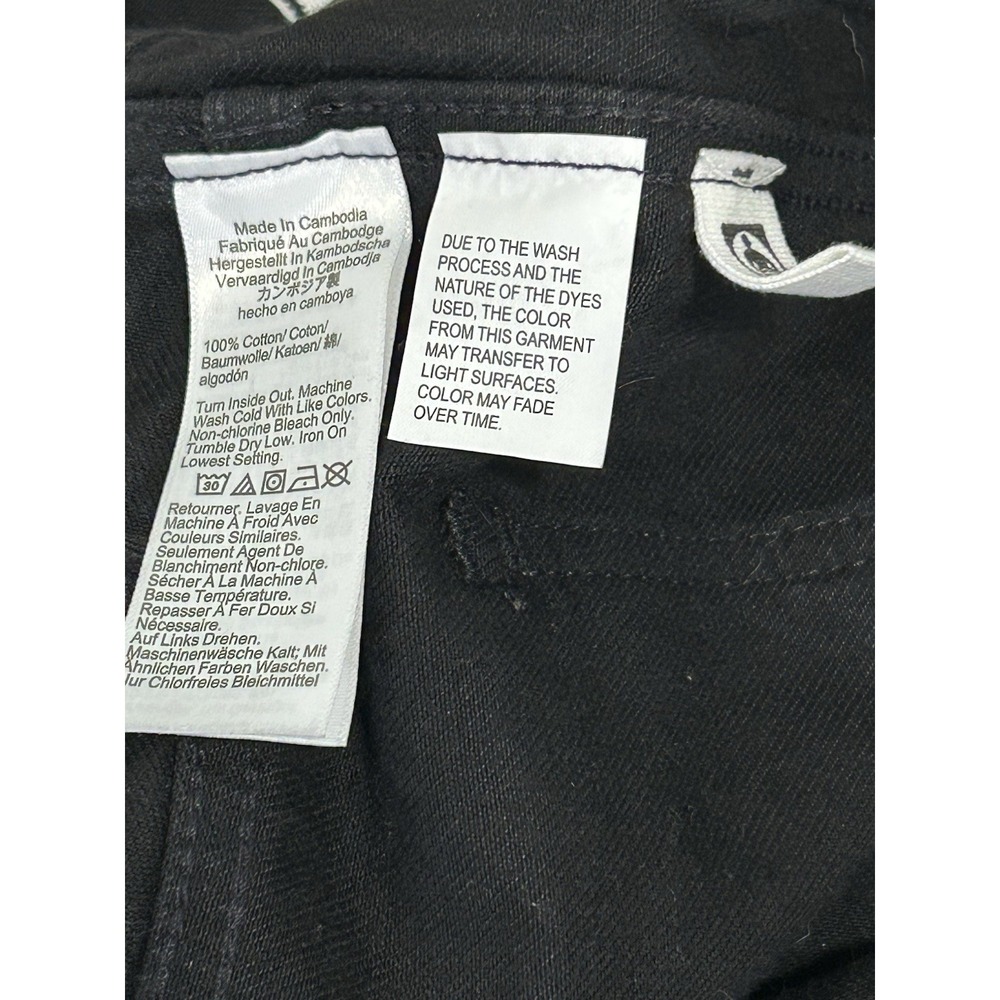 Madewell The Cleo Straight Jean Black High Rise Patch Pocket Jeans 30 NWOT $148 - Picture 12 of 12